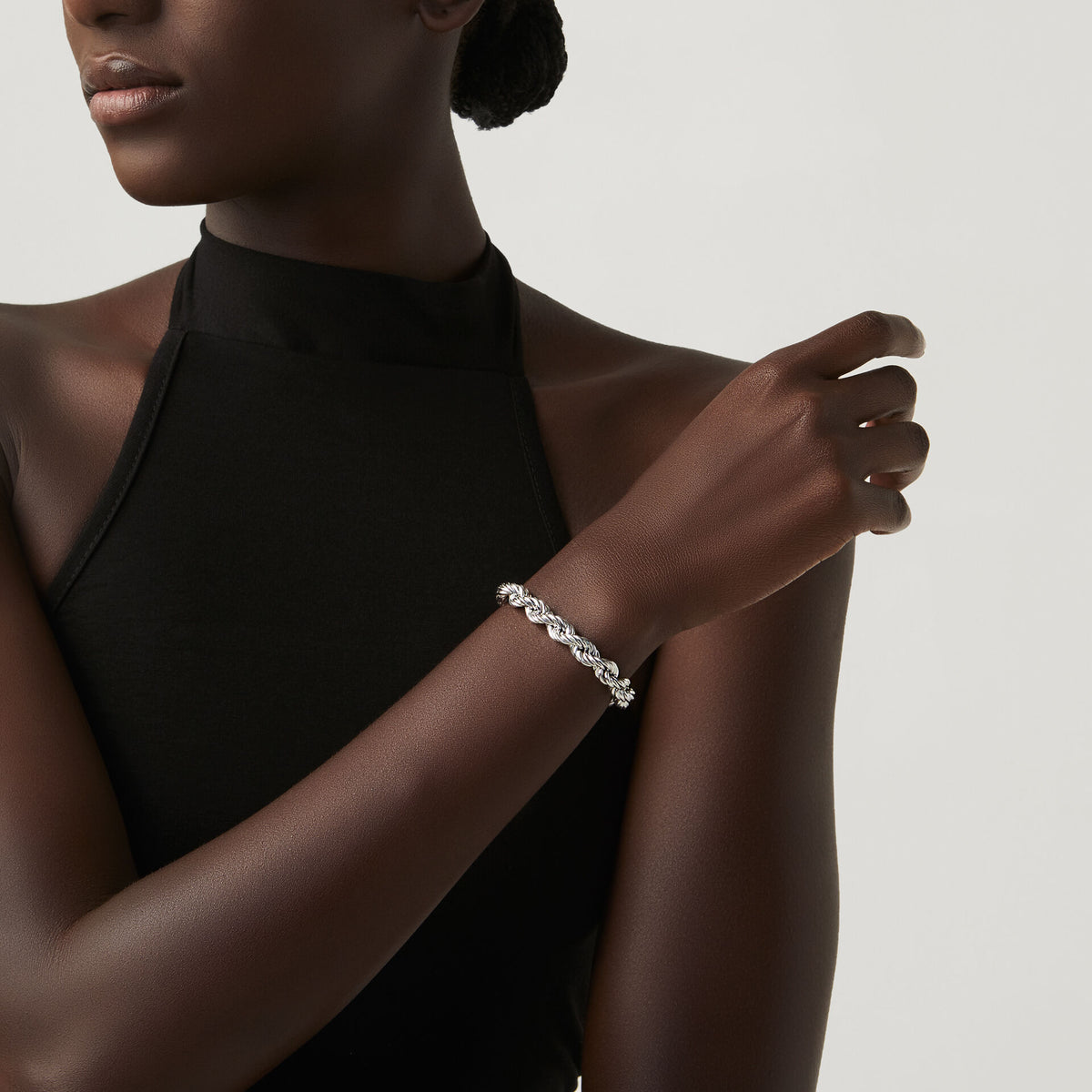 Bracciale Torchon medio Giovanni Raspini in argento 925 — 20 cm