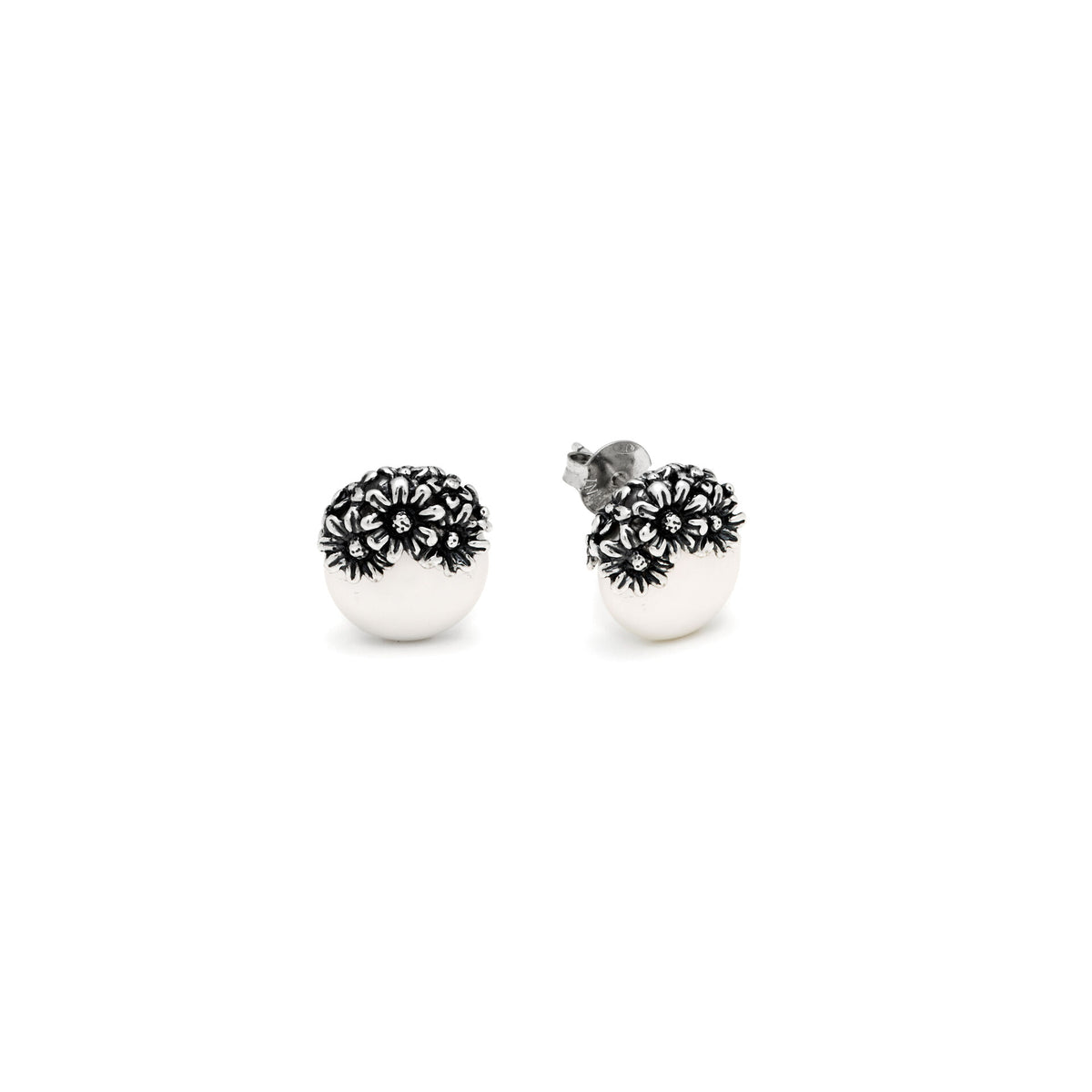 Orecchini Tahiti Margherite in argento e perle