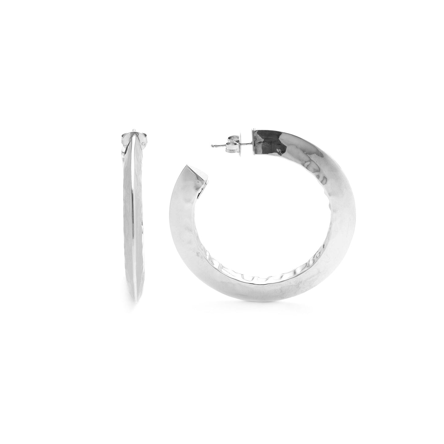 Orecchini a cerchio Blade Grandi Giovanni Raspini in argento 925