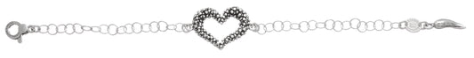 Bracciale Cuore Perlage Giovanni Raspini in argento 925 — 19 cm