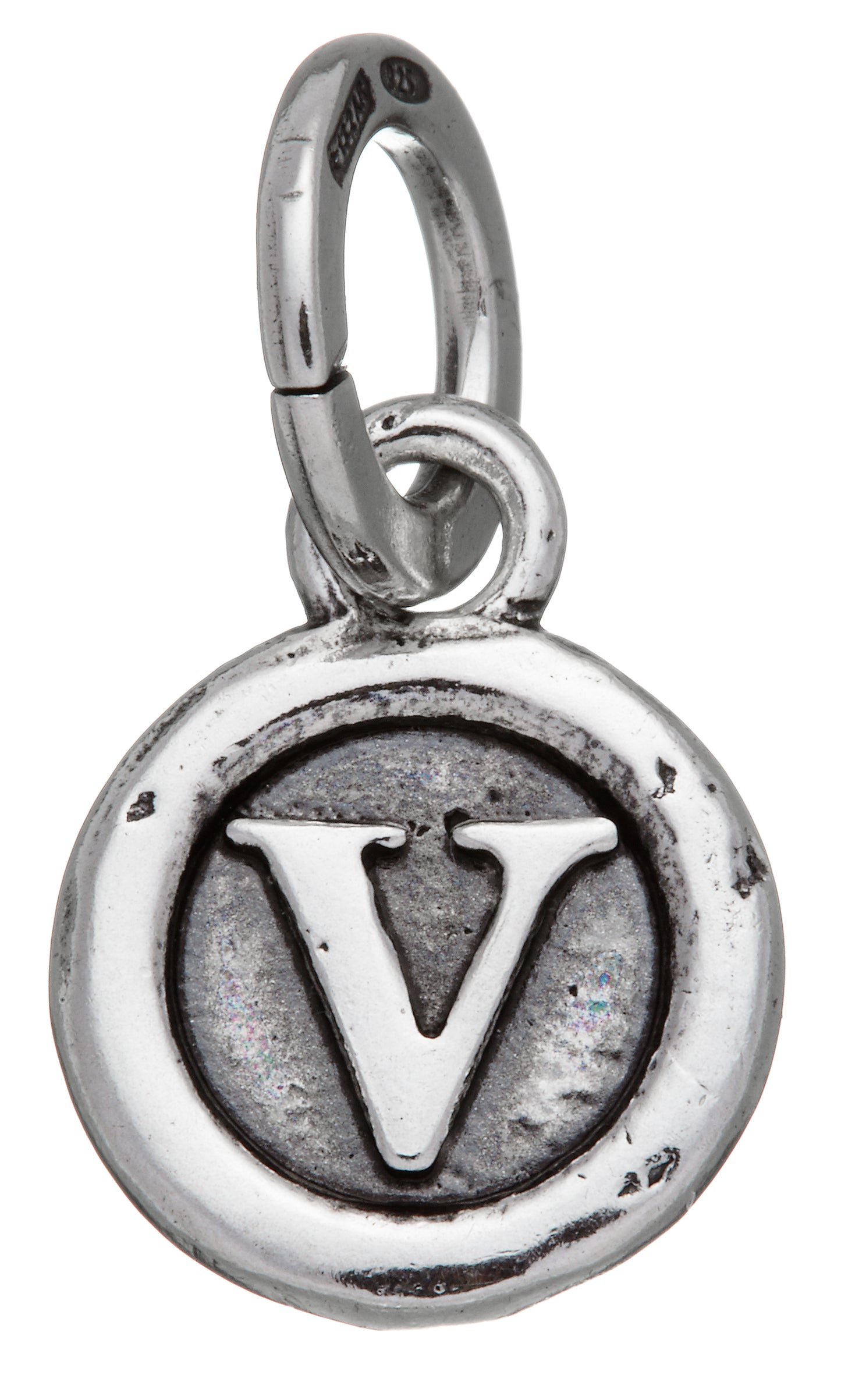 CHARM LETTERA BOTTONE ''V''