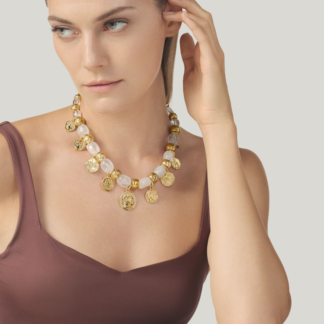 Collana Crystal Monete Giovanni Raspini — 45 cm