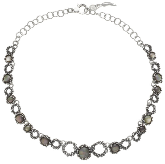 Collana Mini Maui Giovanni Raspini in argento, madreperla e quarzo — 42 cm