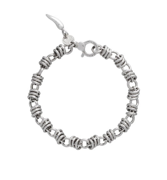 Bracciale Vic Giovanni Raspini in argento 925 martellato — 21 cm
