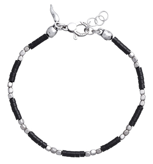 Bracciale Onice e Dadini Giovanni Raspini in argento 925 — 22 cm