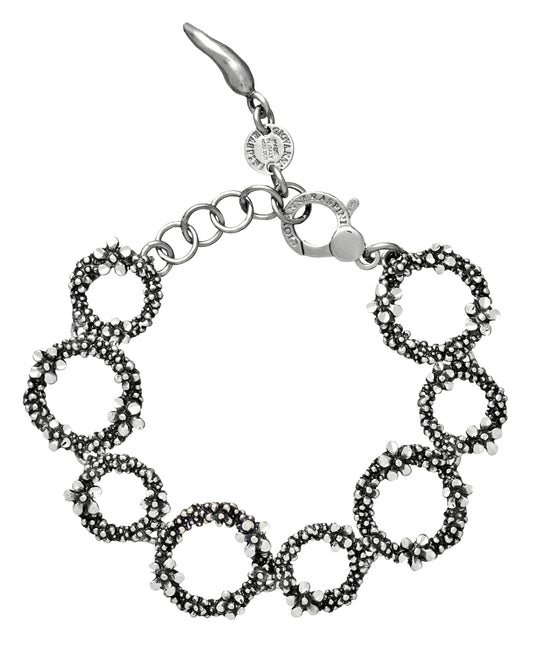 Bracciale Millefiori Giovanni Raspini in argento 925 — 18,5 cm