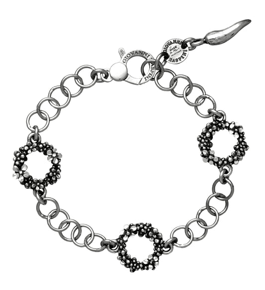 Bracciale Millefiori Piccolo Giovanni Raspini in argento 925 — 19 cm