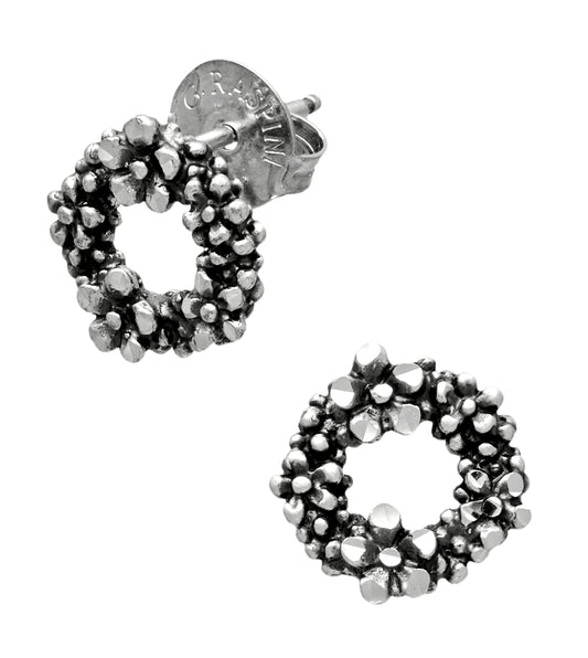 Orecchini a bottone Millefiori Giovanni Raspini in argento 925