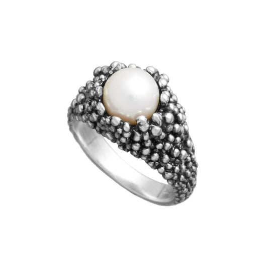 Anello Mini Drops Giovanni Raspini in argento 925 e perla — misura 14