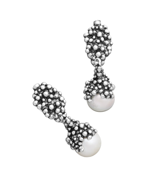 Orecchini Mini Drops Giovanni Raspini in argento 925 e perle