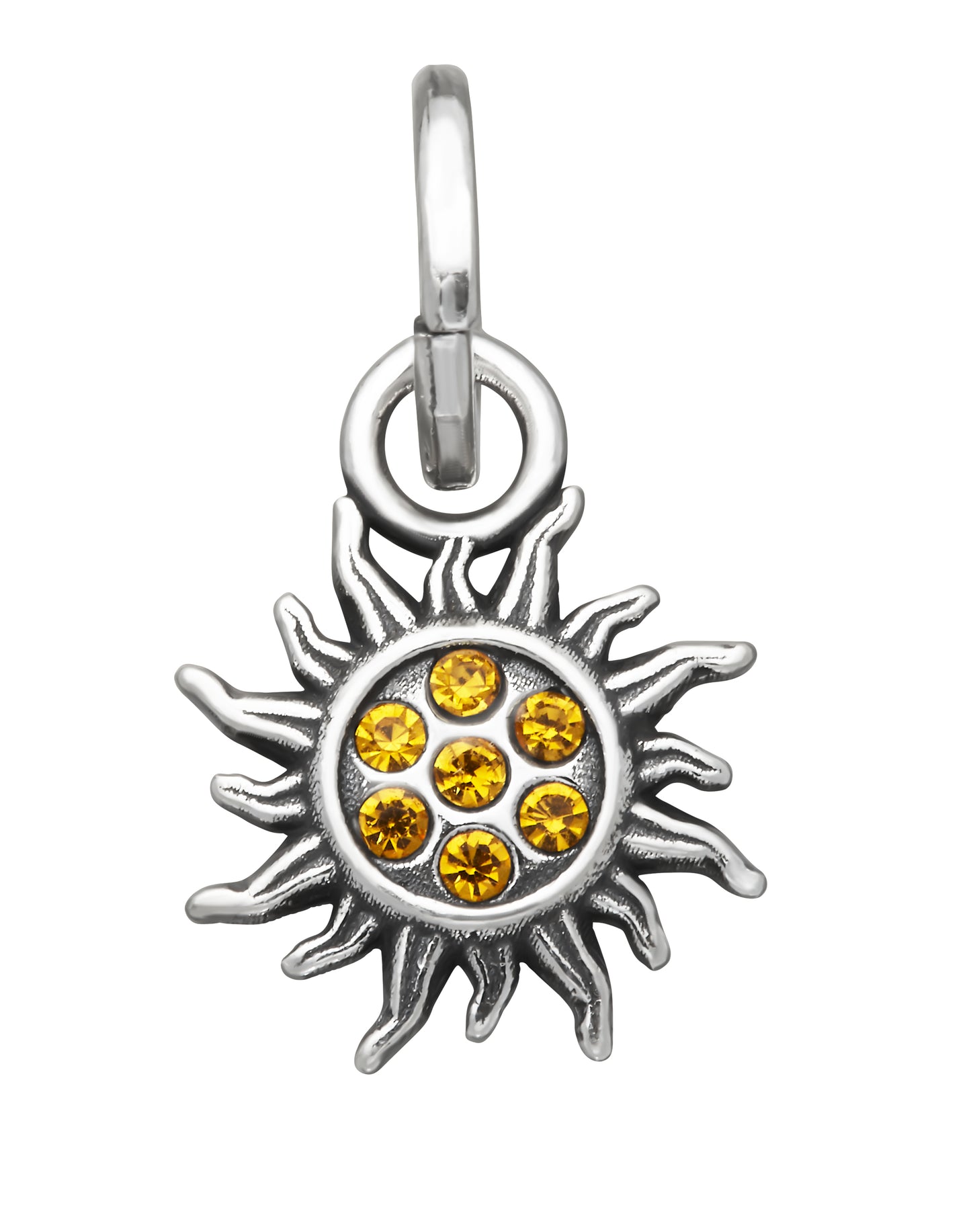 MINI CHARM SOLE CRYSTAL GIALLO