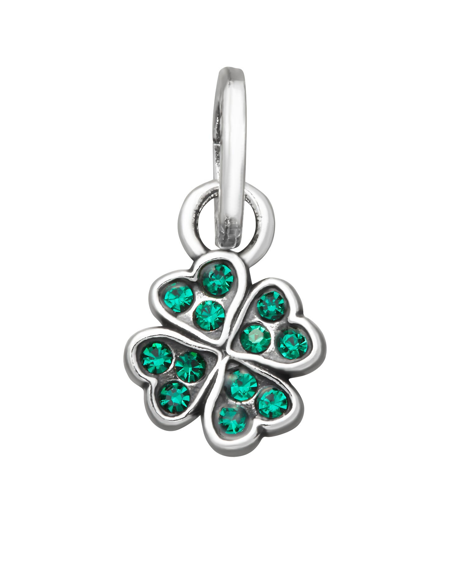 MINI CHARM QUADRIFOGLIO CRYSTAL VERDE