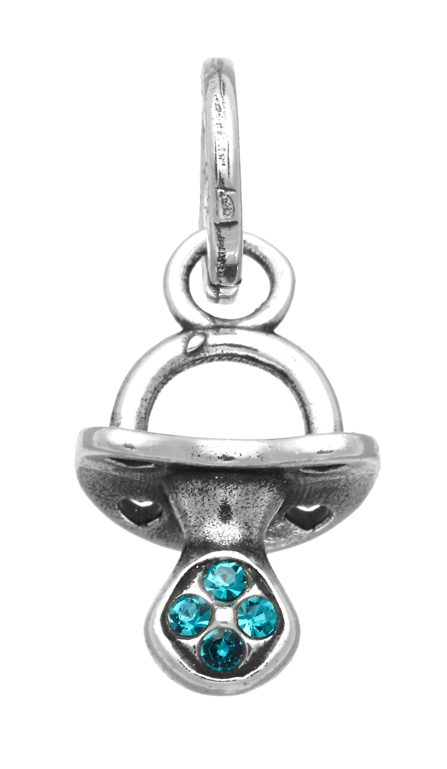 MINI CHARM CIUCCIO CRYSTAL AZZURRO