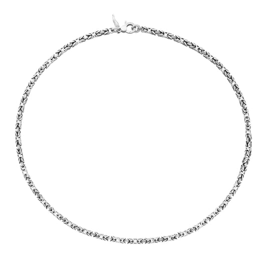 Collana Bizantina Quadra Piccola Giovanni Raspini in argento 925 — 50 cm