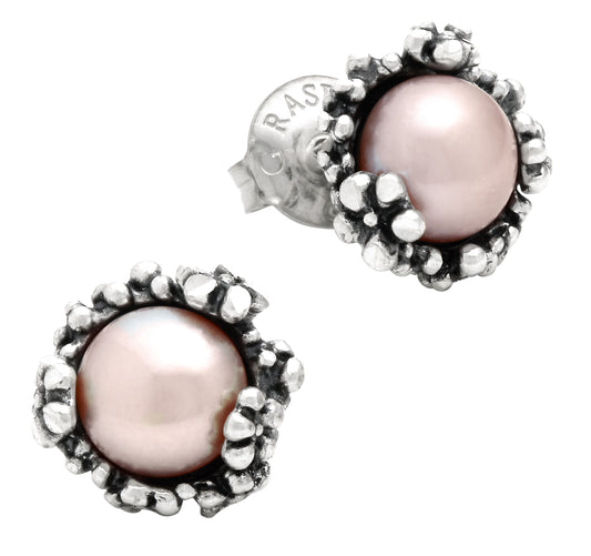 Orecchini Blossom Piccoli Giovanni Raspini in argento 925 e perle rosa