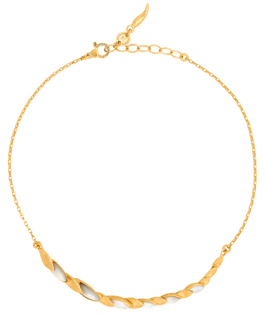 Collana Skin Madreperla Piccola Giovanni Raspini in argento dorato — 42 cm