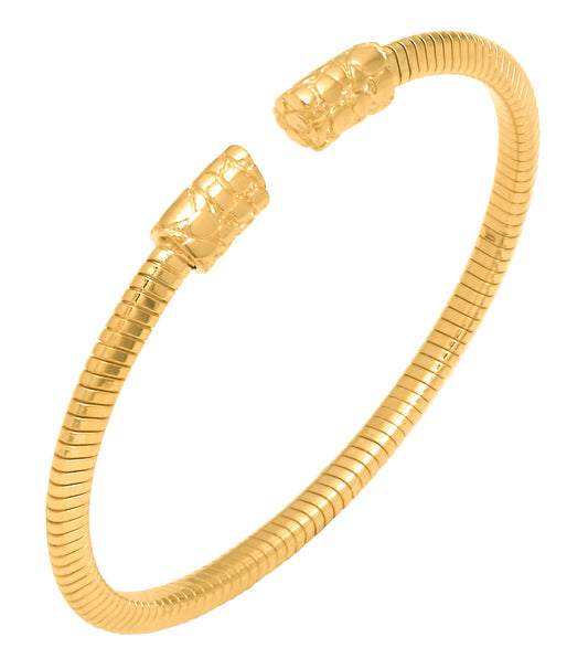 Bracciale Tubogas Croco Piccolo Giovanni Raspini in argento dorato