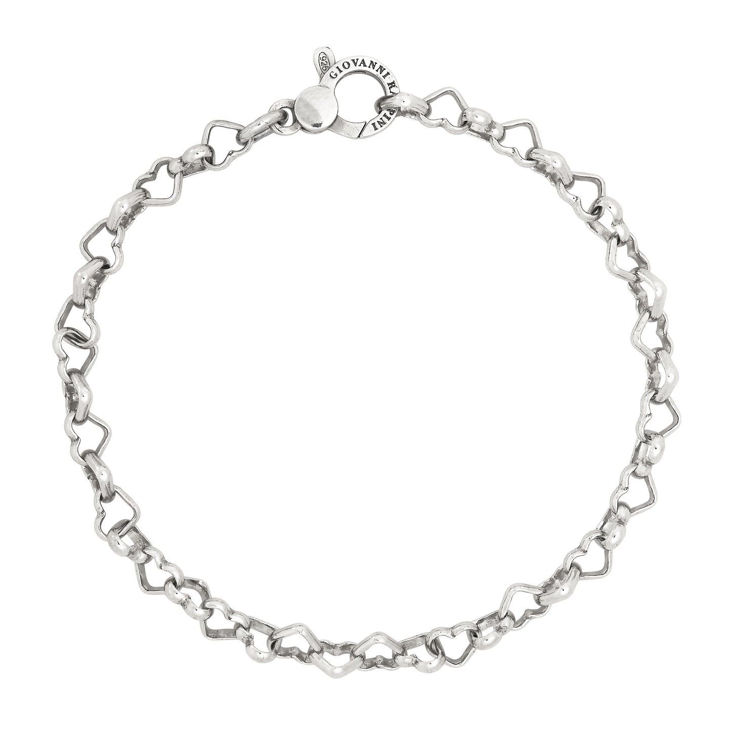 BRACCIALE CATENA CUORI cm 19 - Giovanni Raspini - 12619