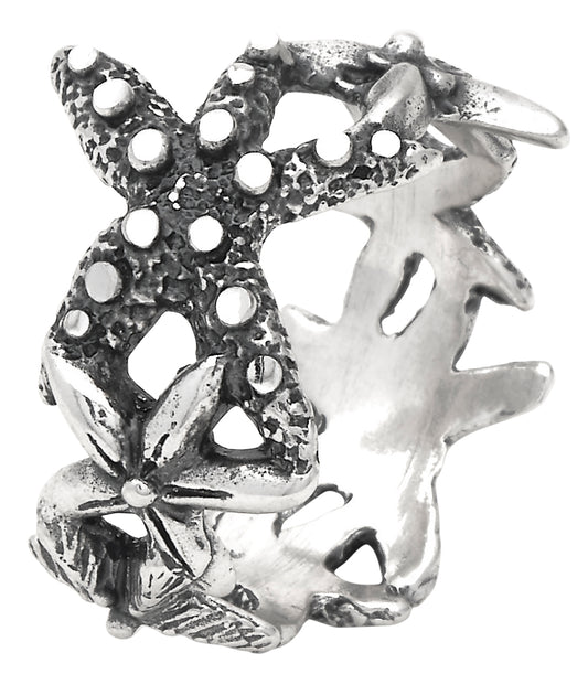 Anello Stelle Marine Giovanni Raspini in argento 925 — misura 14