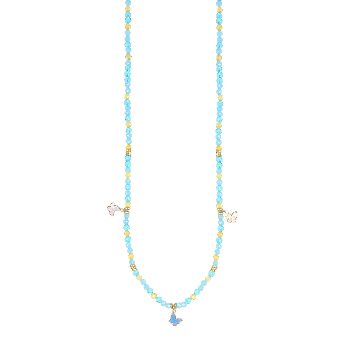 Collana Summer NIVY con tre farfalle in madreperla