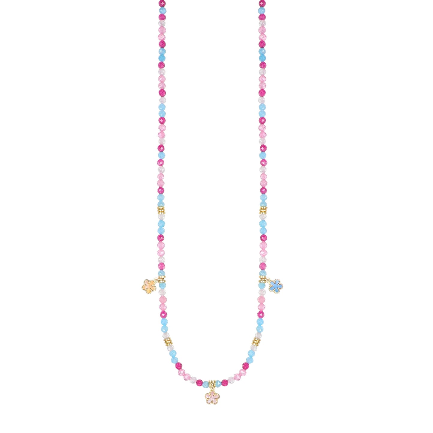 Collana Summer NIVY con tre fiori in madreperla