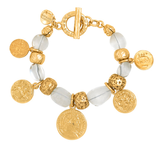 Bracciale Crystal Monete Giovanni Raspini — 21 cm