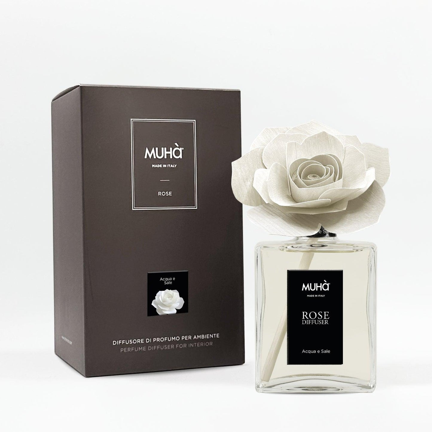 Diffusore Rosa Muhà Acqua e Sale, ambientato