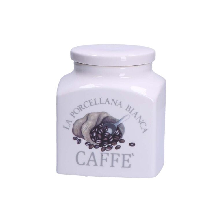 Barattoli La Porcellana Bianca - Sale , Zucchero e Caffè