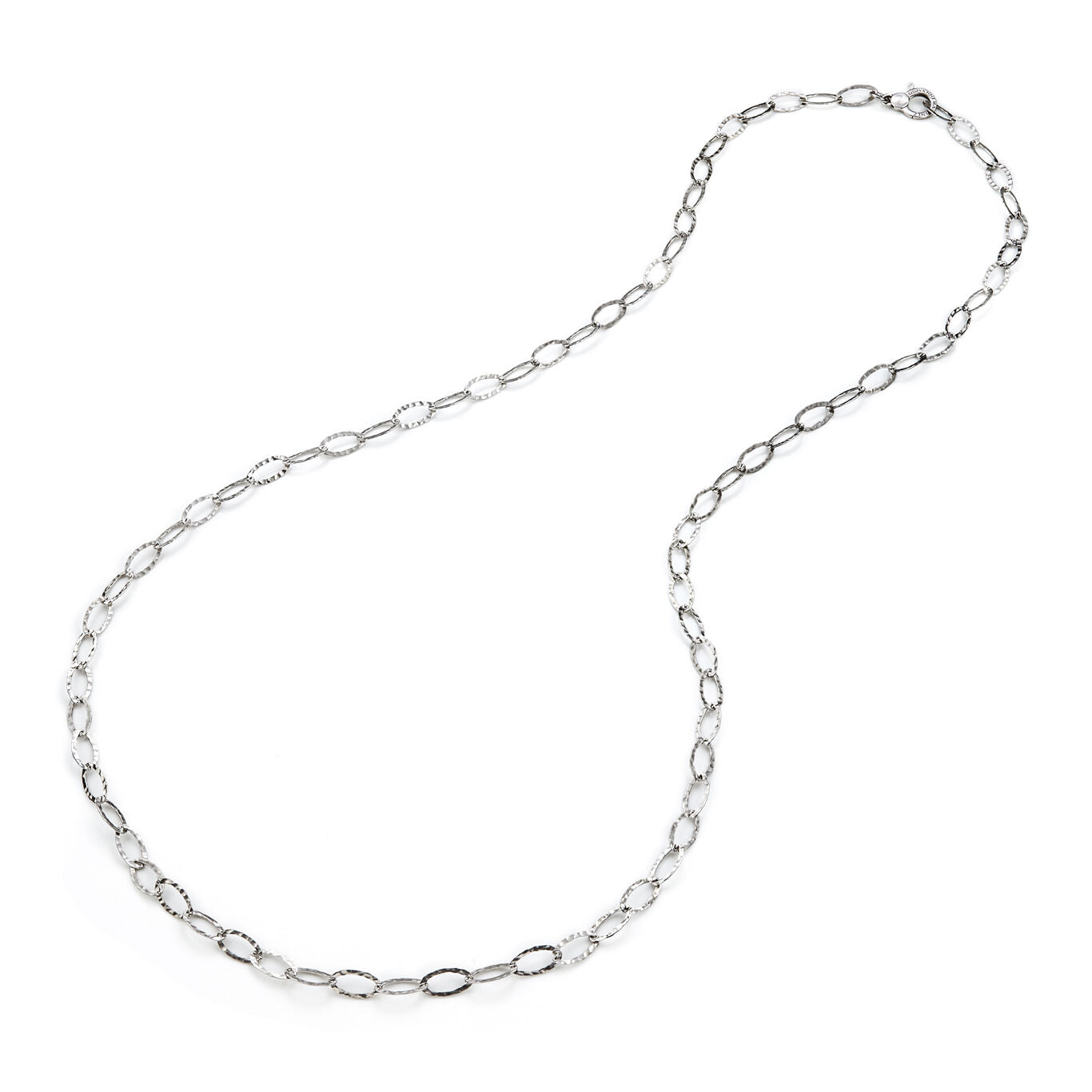 Collana maglia ovale martellata Giovanni Raspini — 90 cm