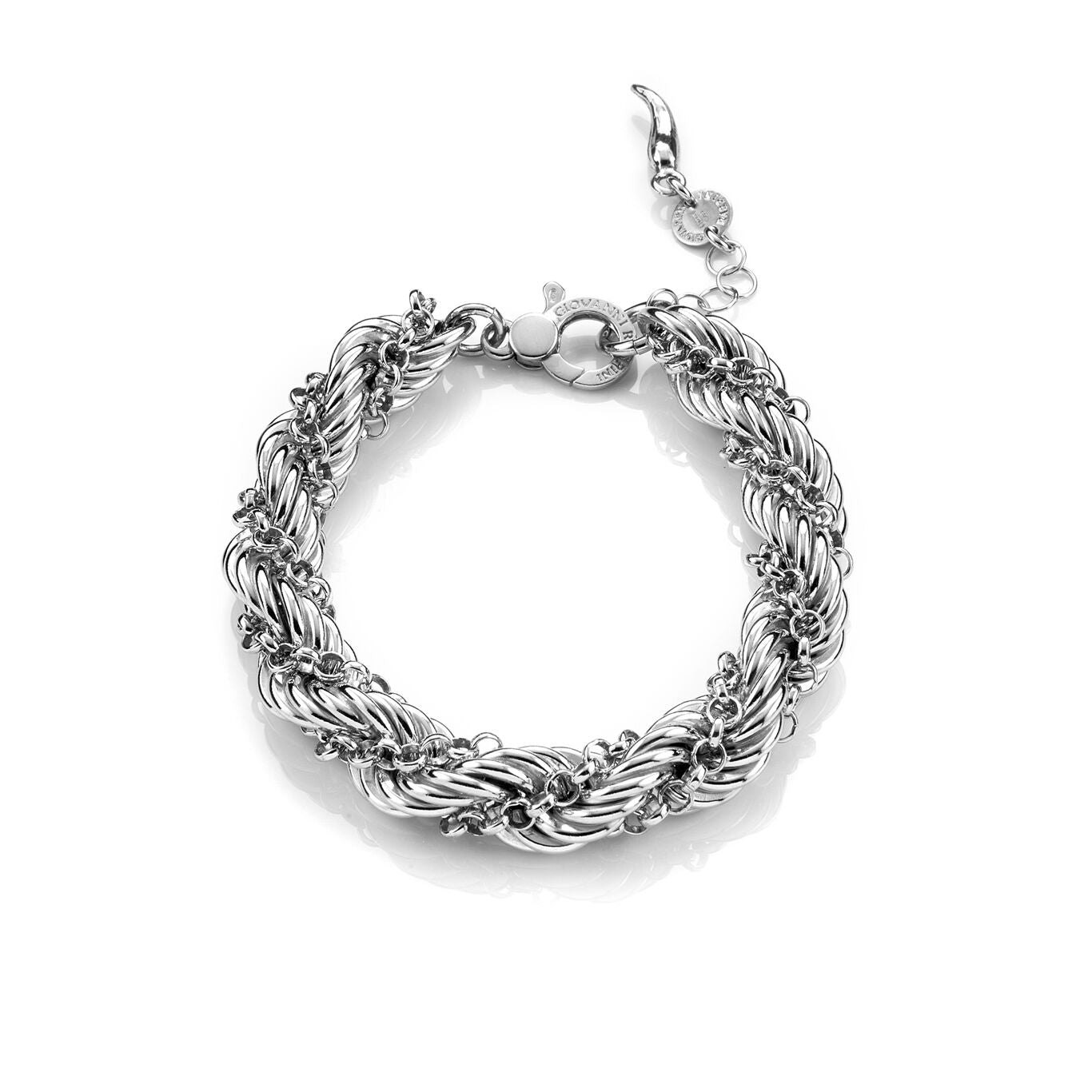 Bracciale Torchon e Catena Giovanni Raspini in argento 925 — 21 cm