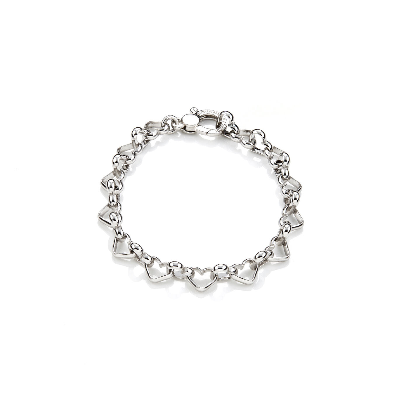 Bracciale Catena Cuori Giovanni Raspini in argento 925 — 21 cm