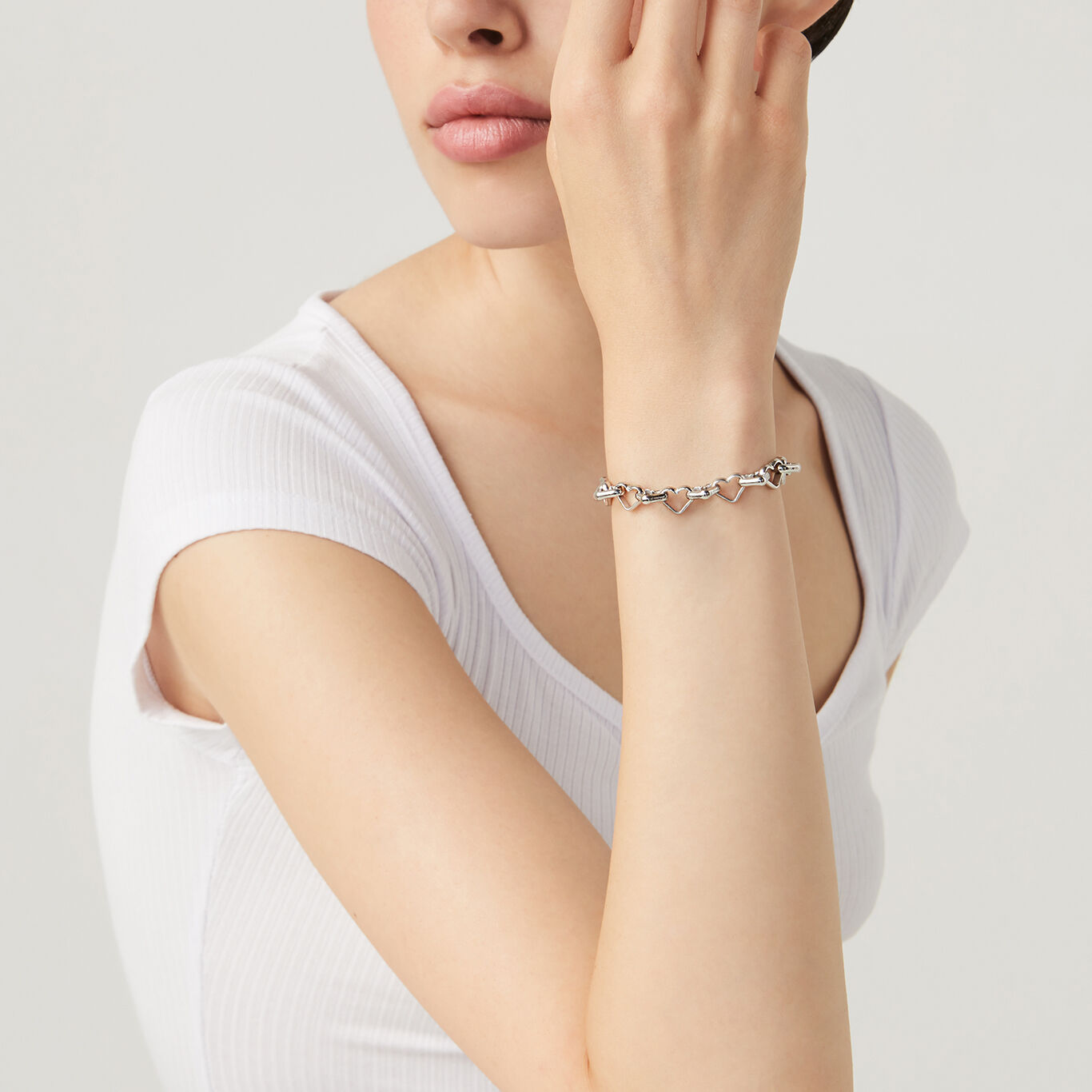 Bracciale Catena Cuori Giovanni Raspini