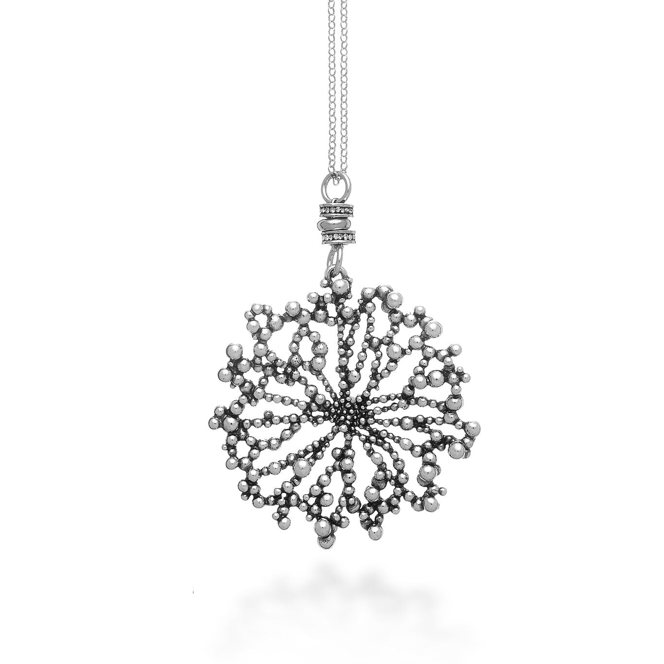 Pendente Perlage Giovanni Raspini in argento 925 — 90 cm