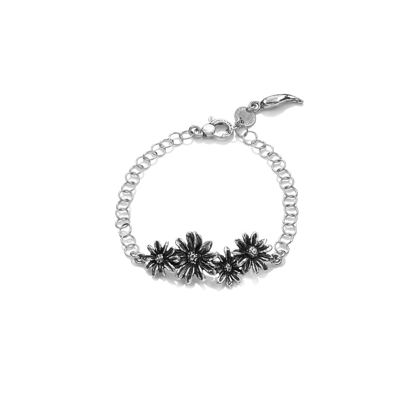 Bracciale Swing Margherite Giovanni Raspini in argento 925 — 19,5 cm
