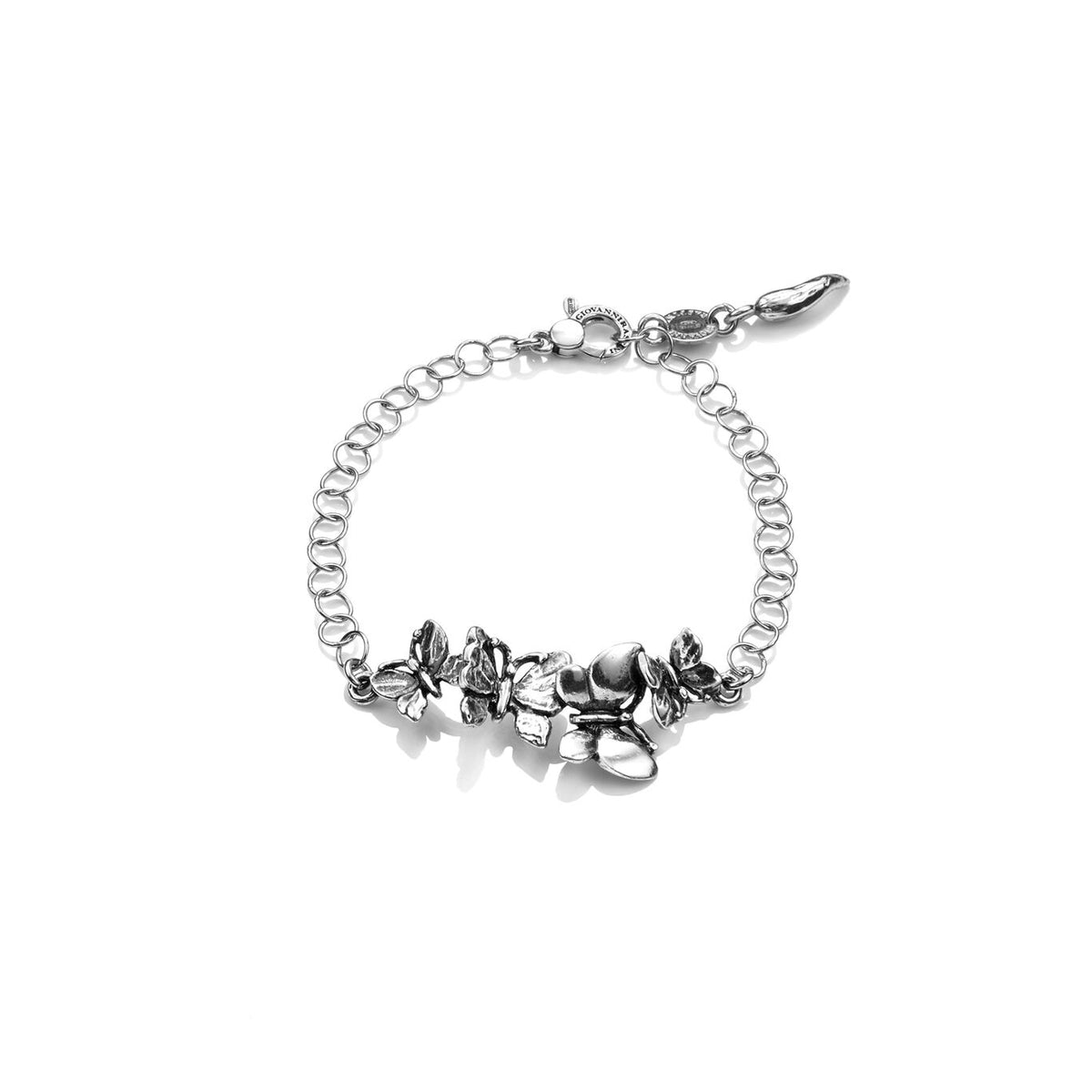 Bracciale Swing Farfalle Giovanni Raspini in argento 925 — 19,5 cm