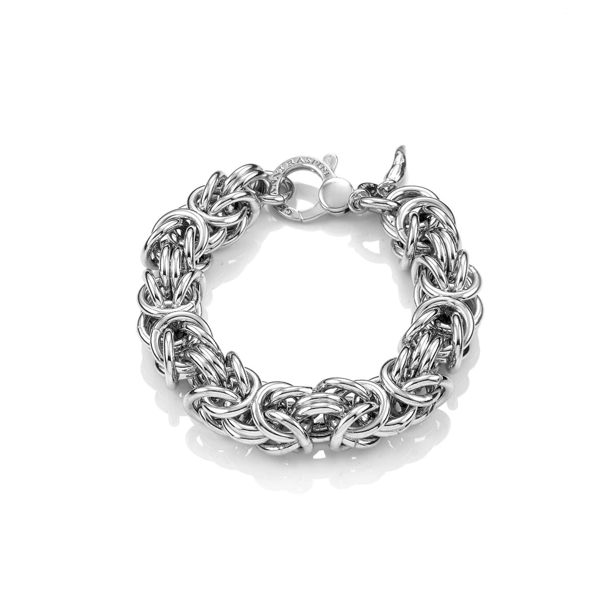Bracciale Bizantina maxi Giovanni Raspini in argento 925 — 22 cm