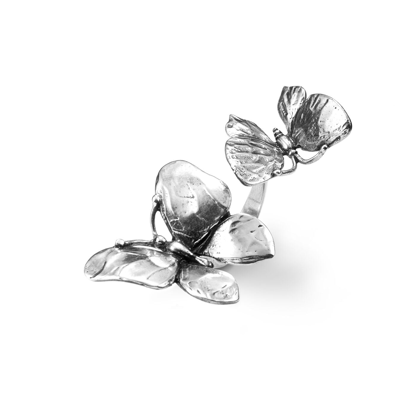 Anello Due Farfalle Giovanni Raspini in argento 925
