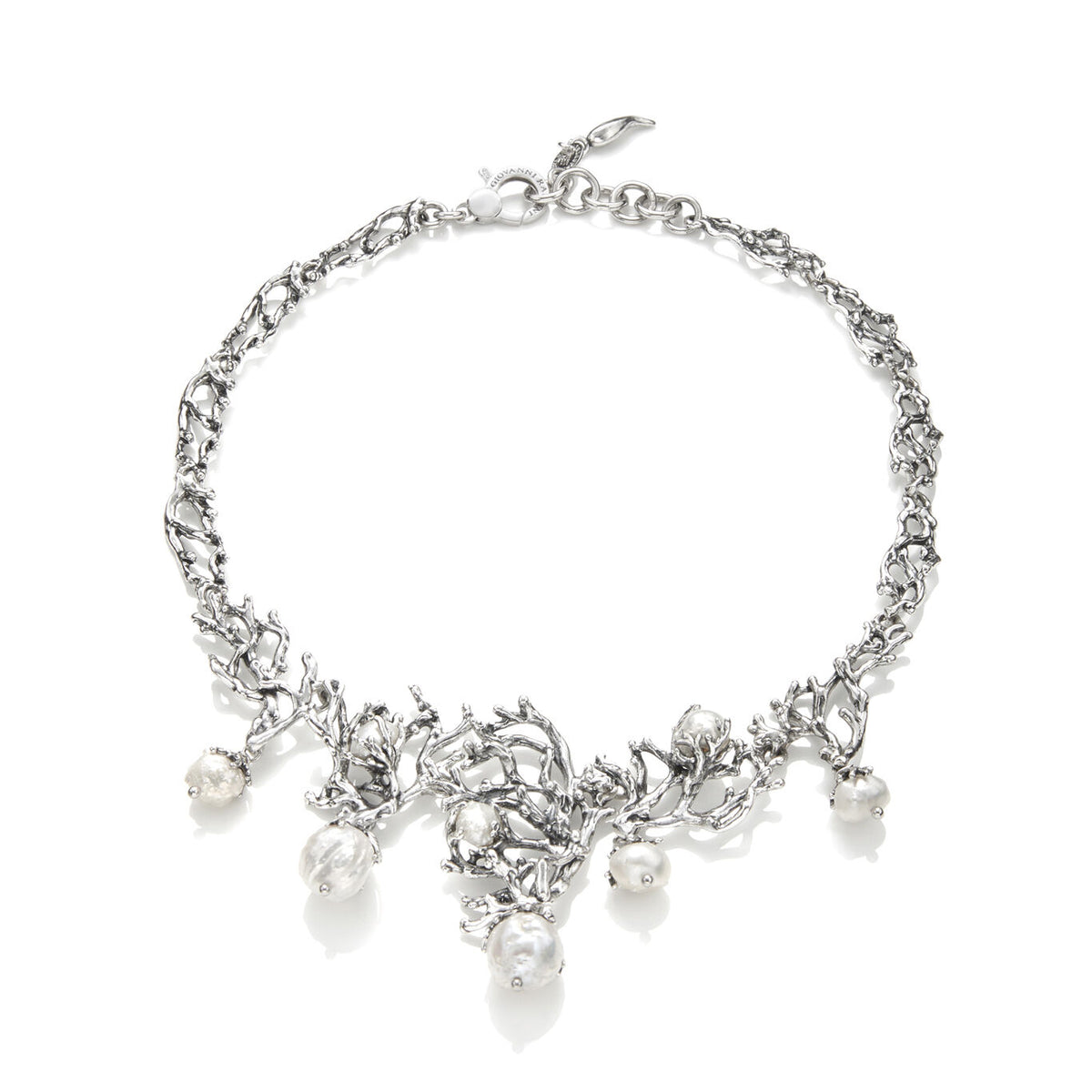 Collana Mari del Sud Grande Giovanni Raspini in argento e perle — 44 cm
