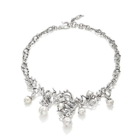 Collana Mari del Sud Grande Giovanni Raspini in argento e perle — 44 cm