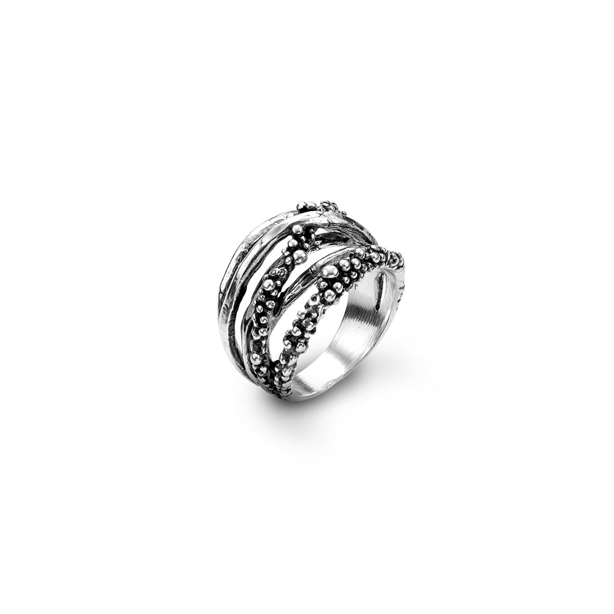 Anello Petit Perlage Giovanni Raspini in argento 925 — misura 16