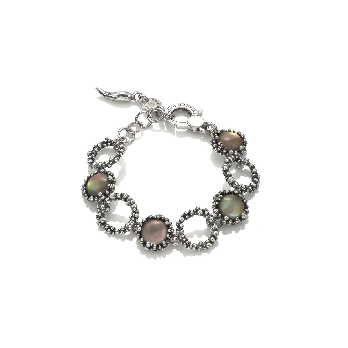 Bracciale Maui Giovanni Raspini in argento 925 e madreperla — 18 cm