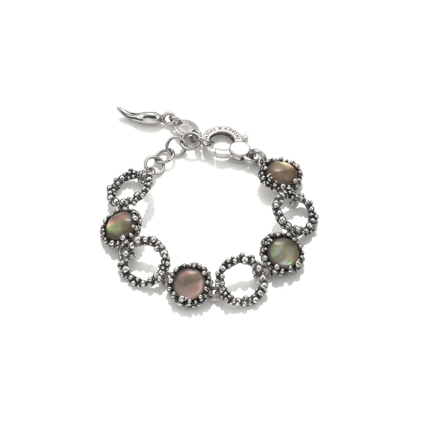 Bracciale Maui Giovanni Raspini in argento 925 e madreperla — 18 cm