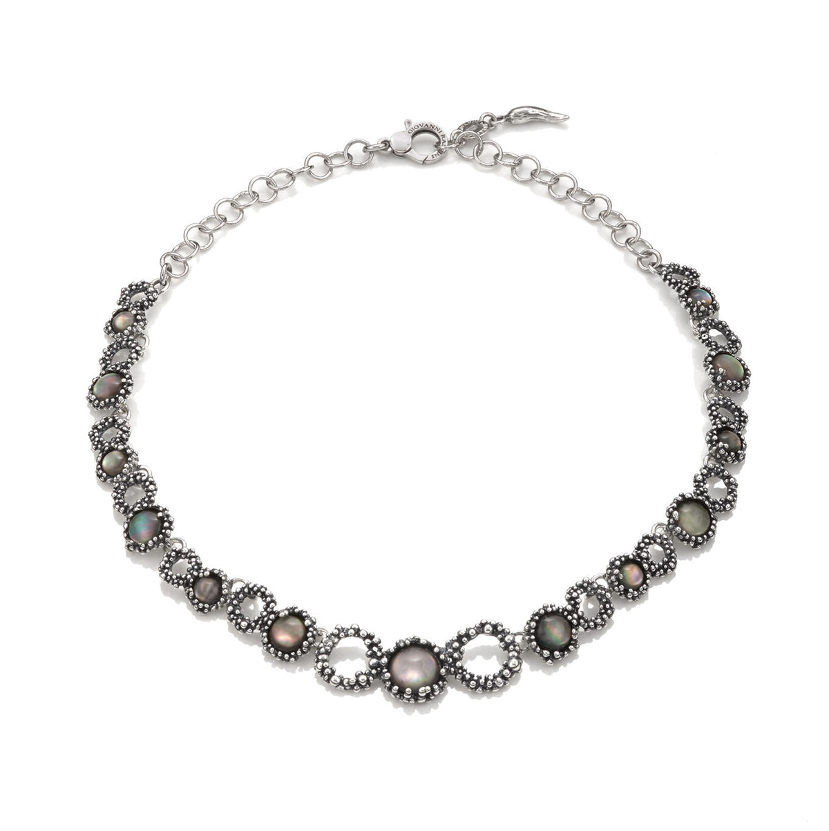 Collana Mini Maui Giovanni Raspini in argento, madreperla e quarzo — 42 cm