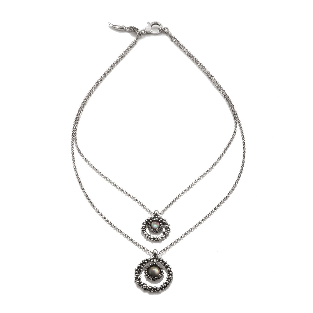 Collana Maui Double Giovanni Raspini in argento e madreperla — 42 cm