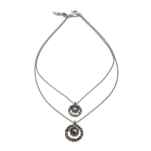 Collana Maui Double Giovanni Raspini in argento e madreperla — 42 cm