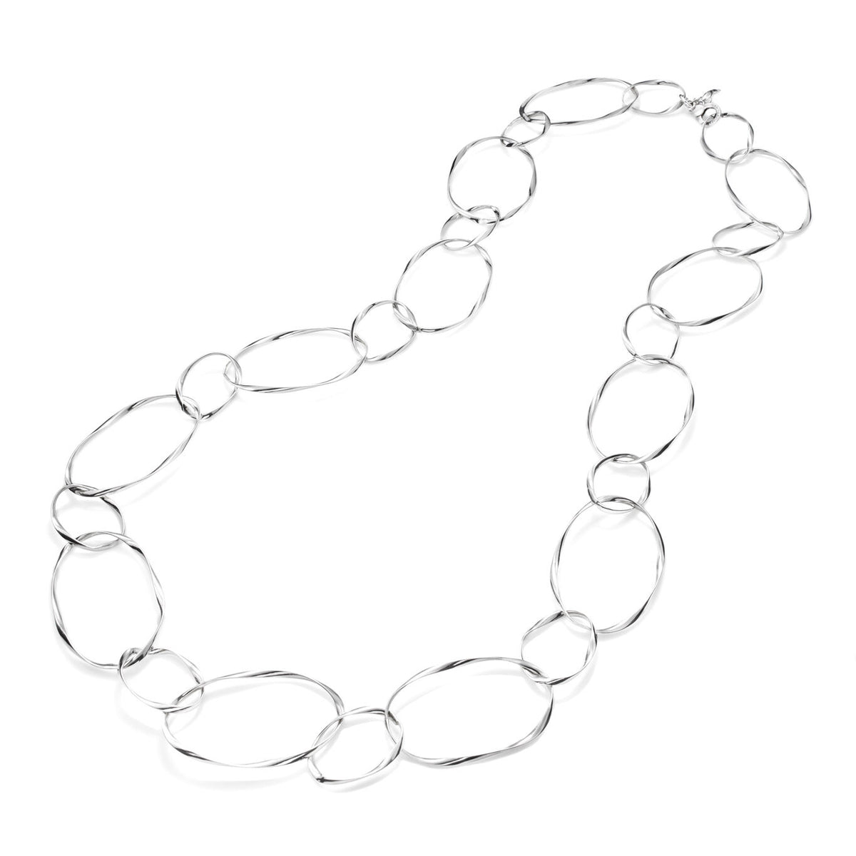 Collana lunga Brooklyn Giovanni Raspini in argento 925 — 114 cm