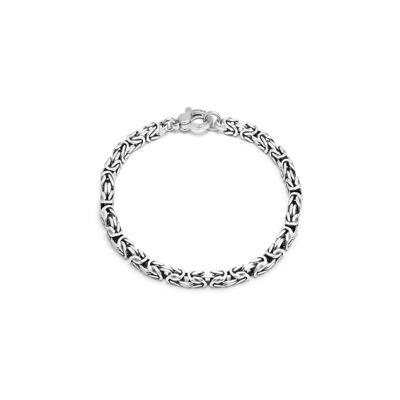 Bracciale Bizantina Quadra Piccola Giovanni Raspini in argento 925 — 21 cm