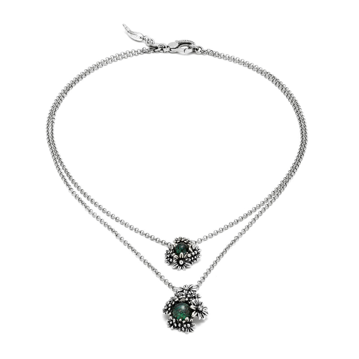 Collana Margherite Garden Double Giovanni Raspini in argento — 42 cm