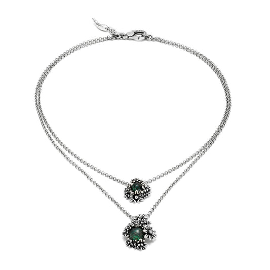 Collana Margherite Garden Double Giovanni Raspini in argento — 42 cm