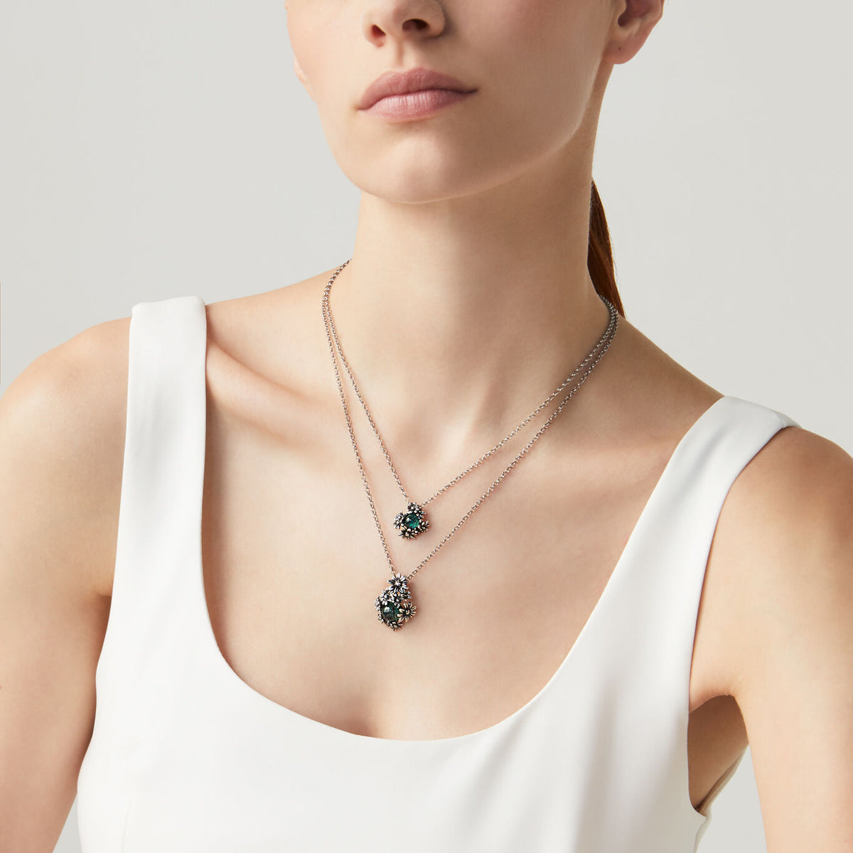Collana Margherite Garden Double Giovanni Raspini